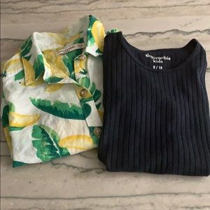 Girls Abercrombie short sleeve tops